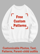 Custom Plus Size Sweatshirt (You Can Upload Pictures, Text, Logo, Etc. To Customize Your Interesting Sweatshirt)